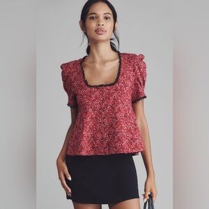 New Anthropologie Maeve Babydoll Top XL